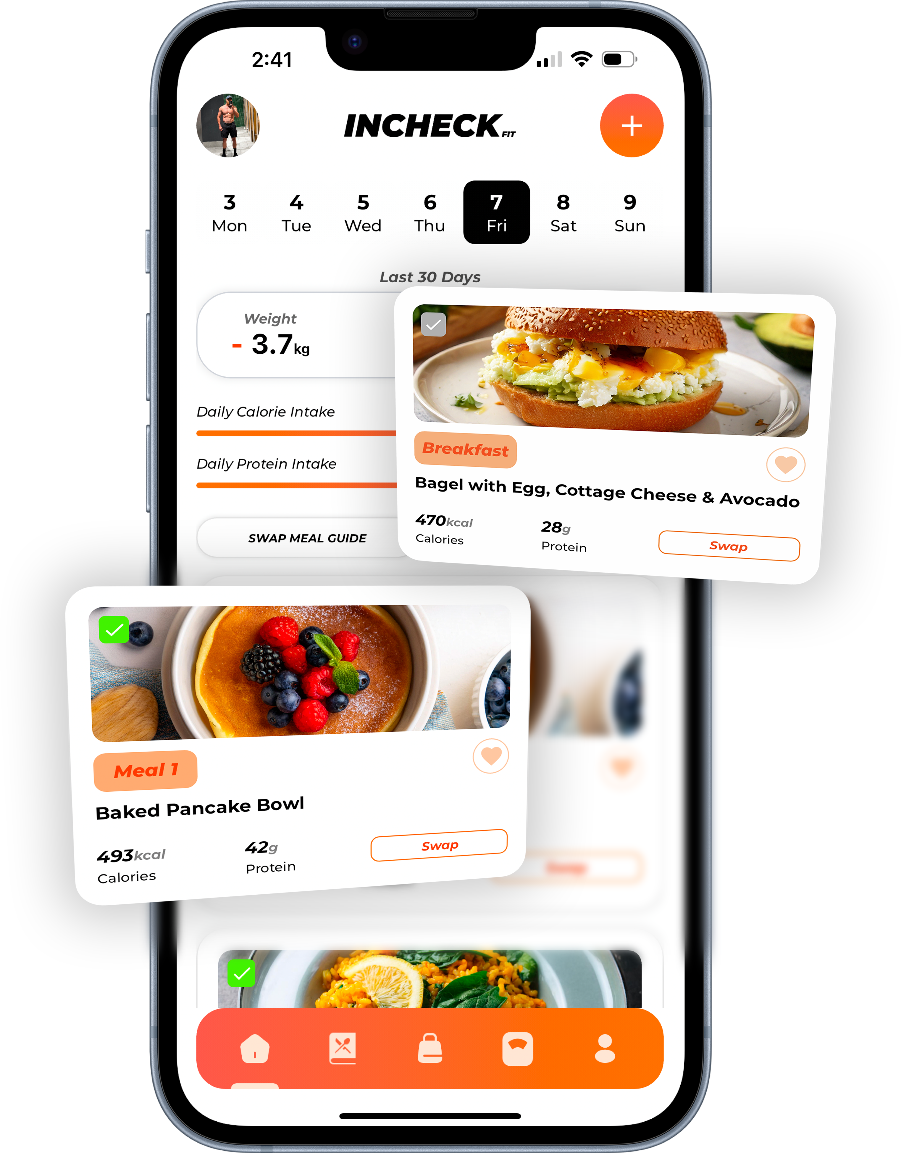 INCHECK FIT app on iPhone